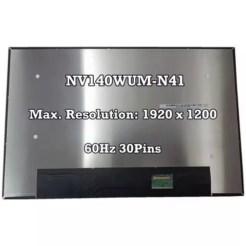 NV140WUM N41 For HP ZBook Firefly 14 G7 HP EliteBook 840 G9 G10 Display Matrix Panel 30 Pins NV140WU