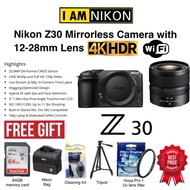 (SPECIAL KIT LENS)NIKON Z30 12-28MM F/3.5-5.6 PZ VR ORIGINAL (1 YEARS WARRANTY) LIVE STREAM AT 60P U