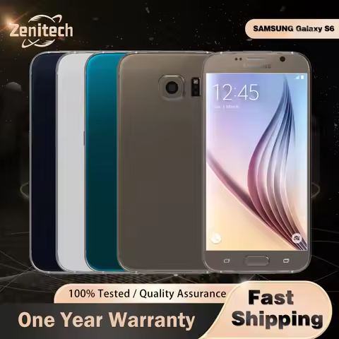 Original Samsung Galaxy S6 G920F G920V 4G LTE Mobile Phone Fingerprint 5.1'' 3GB+32GB 16MP+5MP Exyno