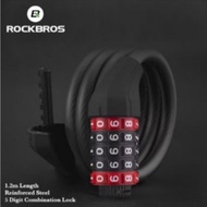 Bicycle lock Rockbros 5 digit number lock extra thick and strong