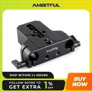 SmallRig Universal Dslr Camera Base Plate with 15mm Rod Rail Clamp for Sony A6500/A6600/Panasonic GH