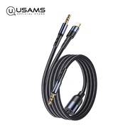 USAMS 2 in 1 3.5mm & Lightning/Type-C to 3.5mm Audio Cable with Digital Chip Aux Cable