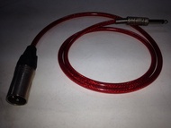 สายสัญญาณภาพ และเสียง สายไมค์ MONO หัวแจ็ค Jack cannon male XLR - MIC MONO male Cable ยาว 1 เมตร 1M ราคา1เส้น MIC to MIXER cable
