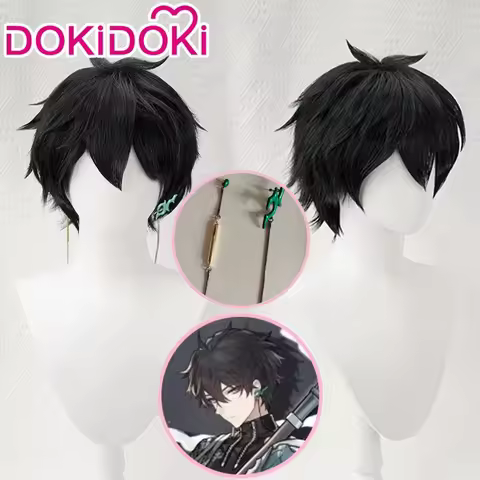 IN STOCK Dan Heng Kirito Prince Zuko Luffyy Wig Game Honkai: Star Rail DokiDoki Cosplay Wig Black Ha