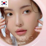 LENSME QLORING BROWN 30P and BLACK  30P 1DAY，contact lens,  korean  lens, lens