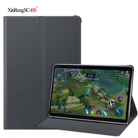 For ANRY 4G LTE Phone Call 10.1 Inch Android 9.0 Tablet PU Leather Stand Cover 10.1 inch Tablet Case