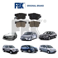 FBK Disc Brake Pad Rear - Honda Accord SDA Civic SNB TRO CR-V S9A TOA TFA Stream Odyssey