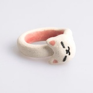 生物戒指系列—捲捲貓戒指