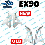 Demak EX90 EX 90 (OLD V1 / NEW V2) AVETA DY90 DY 90 Original Leg Shield Kepak Putih Front Cover Whit