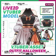 Vtuber Asset Outfit Halloween | Asset Outfit Live2D Ready to Use | Live2D Asset Outfit | Ready-to-We
