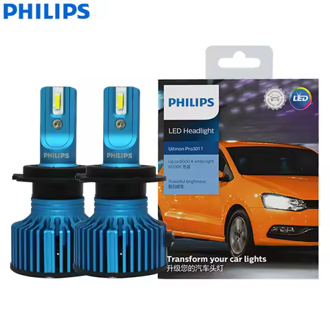 Philips LED H7 Ultinon Pro3011 PX26d 40W Car Headlight Auto 6000K Bright White Power LED Upgrade Hig