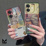 Oppo A3x Case A3 NFC Softcase Procamera Motif Art Money Mix Keren 02 - Monstercase