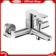 TEQIN IN stock 304 Stainless Steel Bathtub Brushed Faucet Cold and Hot Mixing Valve Bathroom Shower 