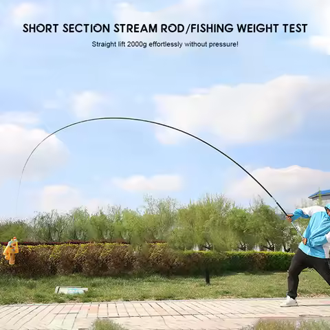 Collapsible Hard Stream Fishing Pole Wear Resistant Fishing Gear Supplies Fishing Equipment
