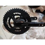 PROWHEEL RPX HOLLOWTECH ROAD COMPACT CRANKSET 50-34T 170MM - LAST SET CLEARANCE front chainring