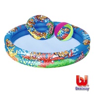 Bestway. Ocean Clown Fish Two Ring Inflatable Pool Set Bestway 。