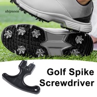 SN Standard Golf Spike Tool Golf Spike Wrench with Ergonomic Handle – Universal 2-pin Golf Shoe Spik