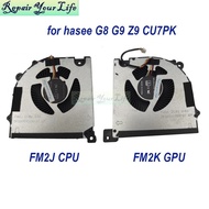 aComputer Cooling CPU GPU Fan For Hasee G8-CU7PK G9-CU7PK Z9-CU7PK C8 Z9 CU7PK Notebook Cooler Radia
