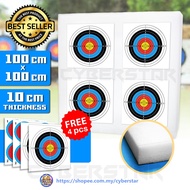 Archery Target Butt Shooting Target Foam Target Board 100cmx100cmx10cm For Tournament use white Pe f