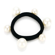 Pinfine Rubber Hairbands Fashion Pearls Beaded Elastic Jewelry Scrunchies for Women Girl
