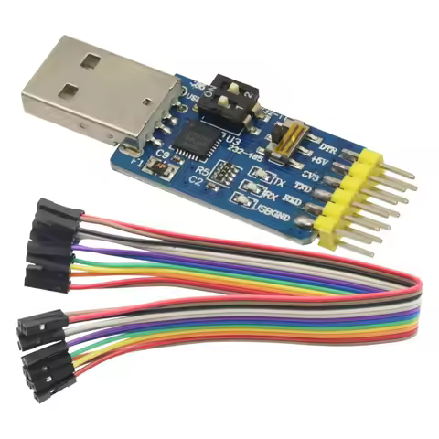 CP2102 USB to TTL UART 232 485 Port Mutual Convert Adapter USB Serial Port Adapter 6 in One Multi-Fu