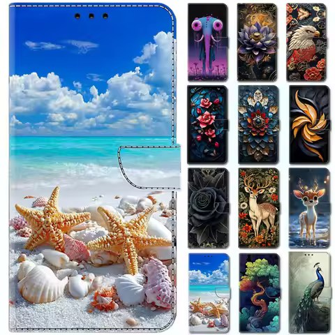 A01 A02S A20S A10 A10S Starfish Shell Case for Samsung Galaxy A3 A5 A7 A6 A8 2016 2017 2018 Fundas W