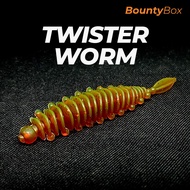 10pcs Twister Worm 5.5cm / 1g Soft Plastic Fishing Lure Baits Casting Floating Umpan Tiruan Siakap T
