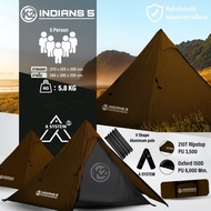 K2 Indian 5 A System เต็นท์ทรงกระโจมไม่มีเสากลาง ขนาดนอน 5 คน