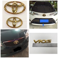 TOYOTA VIOS GOLD LOGO TOYOTA VIOS TRD TOYOTA VIOS NCP93 VIOS NCP150 VIOS NCP 151 GOLD LOGO EMAS TOYO