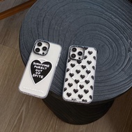 【Black Love】CASETIFY Transparent Magnetic Phone Case, Casetify iPhone Case for iPhone 13,iPhone 14,i