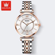 歐利時滿天星女士手錶(鋼帶間玫瑰金羅馬面女）