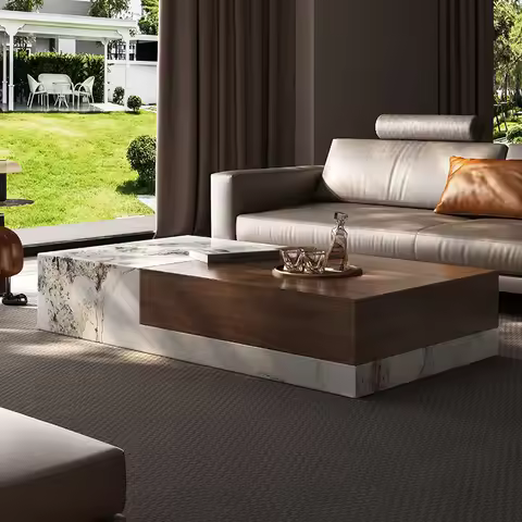 Senior Classic Coffee Table Rectangle Simple Minimalist Decor Center Tables Nordic Modern Beistellti
