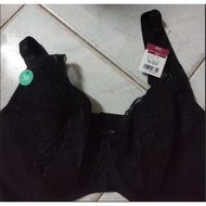 NEW BLACK SOFT LACE BRA, PLUS SIZE 36, E-FUL-D L902