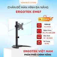 ErgoTek EM07 17 - 32 inch desktop monitor stand. 360 degree rotating monitor stand, load capacity 10
