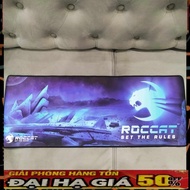 Cheap Accessories A31 - Desk Pads [Blue ROCCAT] Large Size 80x30cm 3mm Thick, Easy To Handle Mouse