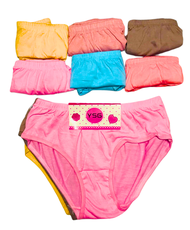 3 Pcs Ladies Panties  ( BLACK COLOUR & RANDOM - MIX COLOUR )   SIZE : S - 5XL 1680 ( U910 & U912 )