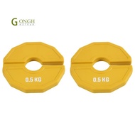 2PCS Gym Micro-Type Plates Dumbbell Fractional Weight Plate Rubber Fractional Weight Plates Plates A