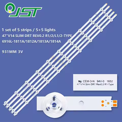 10pcs LED 6916L-1811A 1812A 1813A 1814A TX-47AS650B TX-47AS650E TX-47AS740B TX-47AS740E TX-47ASE650E