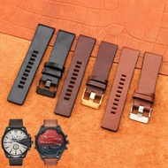 High Quality Genuine Cowhide Leather Watch Band Men's Premium Business WristBand 22/24/26/28/30/32/34mm ​​​​​​​ Straps Big Dial Fit Diesel