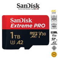 SanDisk Extreme PRO Micro SD Card SDXC 1TB Speed 200MB/s เขียน140MB/s (SDSQXCD-1T00-GN6MA) โทรศัพท์