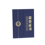 Honorary Pearlescent Surface Gold-Stamped Cover High-End Creative Award Certificate Holder