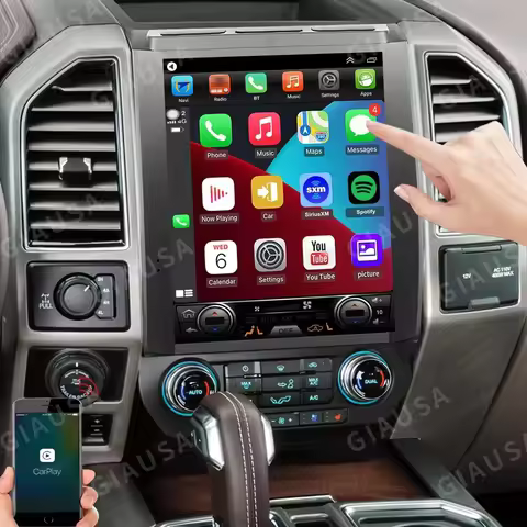 8GB 256GB Android Radio for Ford F150 2015 -2022 Car GPS Navigation Touch Screen Carplay Car Media V