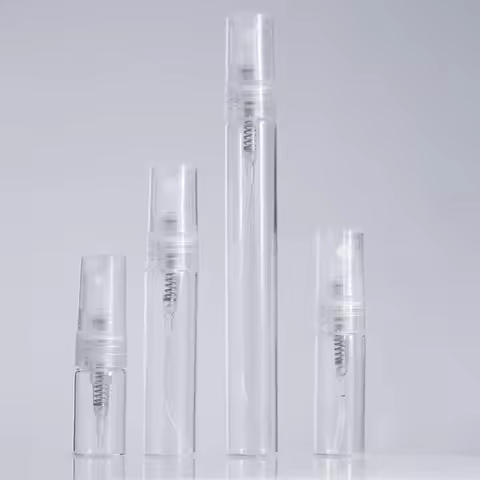 8/16PCS 2ml 3ml 5ml 10ml Refillable Portable Perfume Bottle Empty Transparent Glass Sample Perfume S