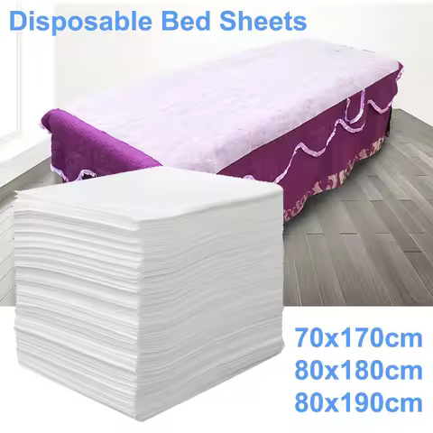 Disposable Bed Sheets Beauty Salon Spa Thin Thickened SMS Sheets Non-woven Breathable Disposable Tra