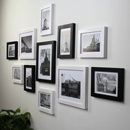 Thick Solid Wood Photo Frame Combination 11 Frame (10/7) Photo Wall Photo Frame Wall Photo Studio De