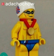 Lego 8909 TEAM GB Swimmer 游泳 運動員 英國倫敦奧運限量版 連底板 說明書 包裝袋 (全新開袋確認)