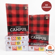 EXD [2 PCS] CAMPUS Campus Notebook 50 sheets - Campus Notebook contains 50 sheets of School Children