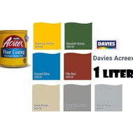 DAVIES ACREEX RUBBERIZED FLOOR PAINT (1 LITER) | ALL COLORS | FOR CONCRETE PAINT