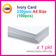 A4 A3 A5 A6 Ivory Card 230g White Card/ Kad Putih/Printing Card for Thank You Card/ Wedding Invitati
