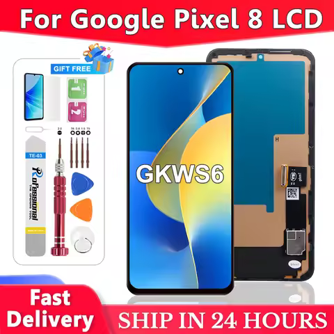 TFT Pixel 8 Screen For Google Pixel 8 GKWS6 G9BQD GPJ41 Screen Display Touch Digitizer Assembly Pixe
